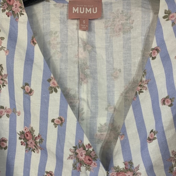 - Show Me Your Mumu X Pinck Addie Skirt Top Set Pink Floral Palmetto Blue Pink - Picture 6 of 13